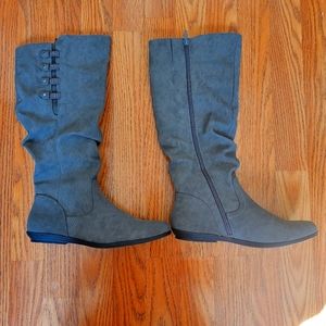 Charcoal boots size 7